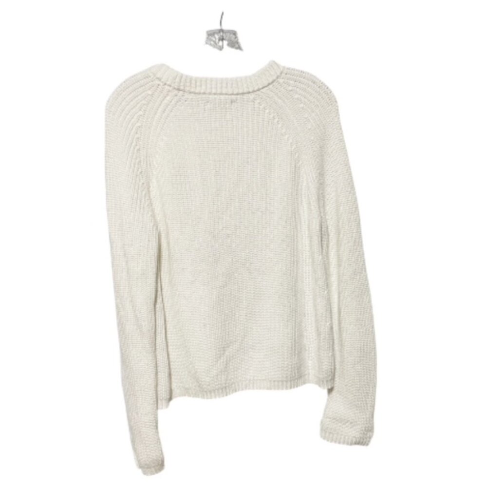 Quince Fisherman Medium Cotton Chunky Crewneck Sweater EUC - Picture 3 of 5